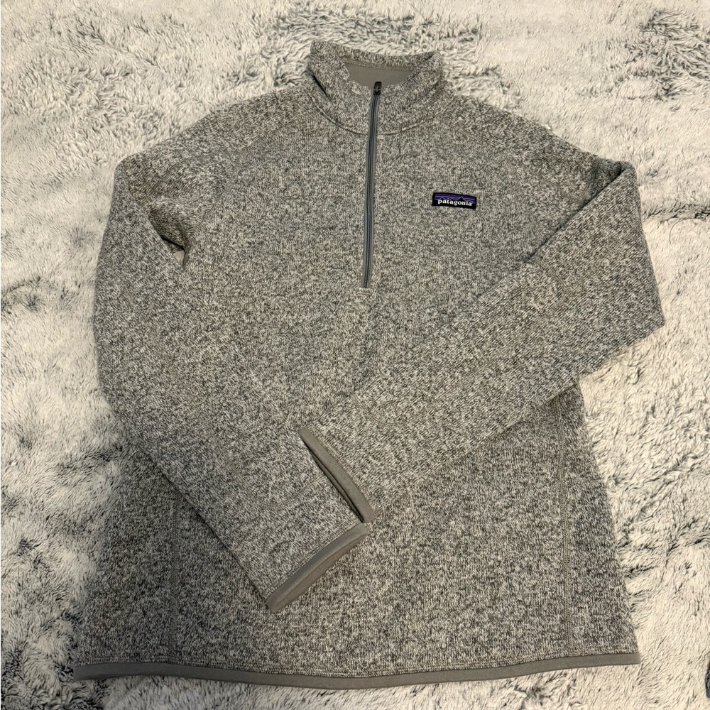 Patagonia Heathered Gray Fleece Pullover